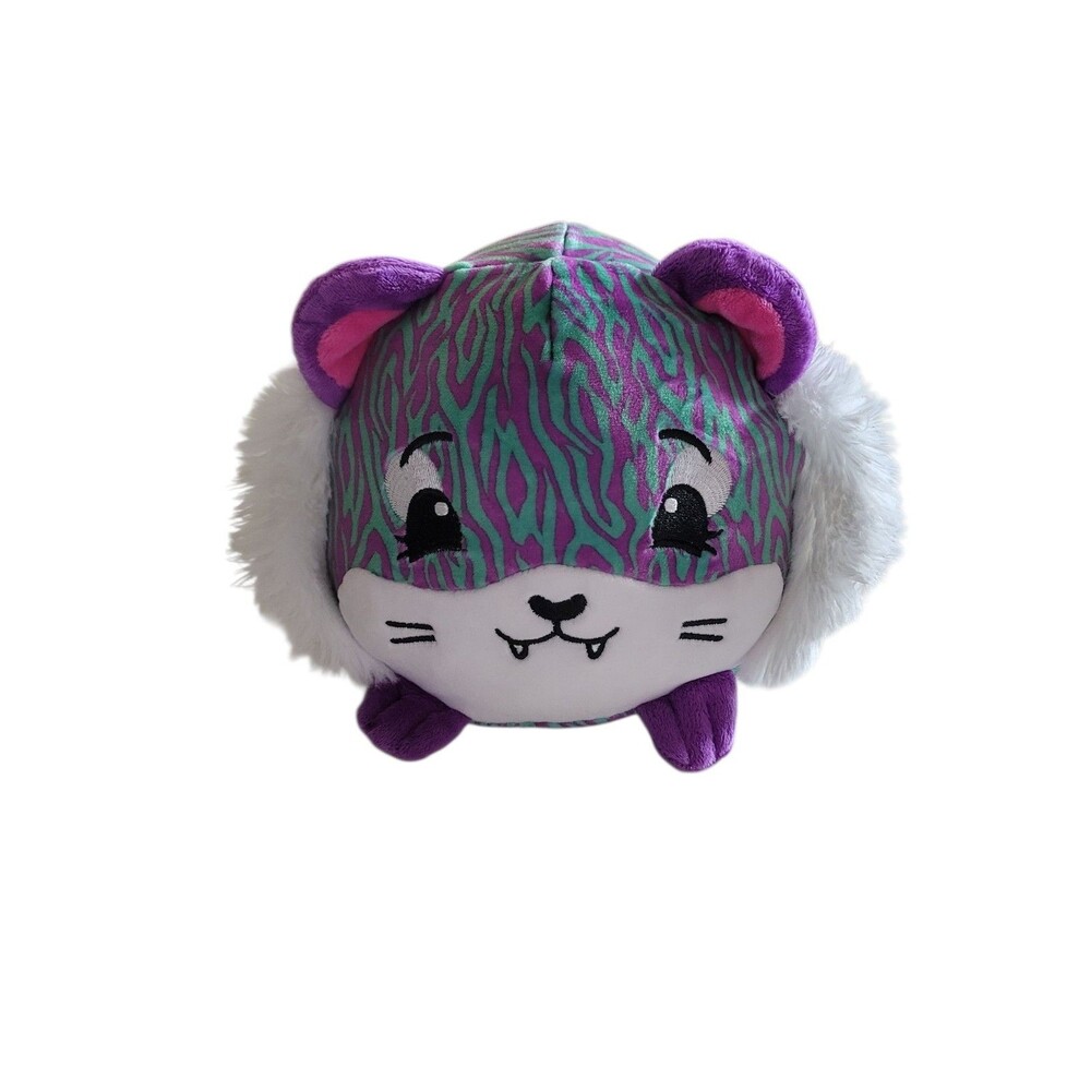 Pikmin Pops Plush 7" Tiger Jungle Cat Soft Purple Teal
